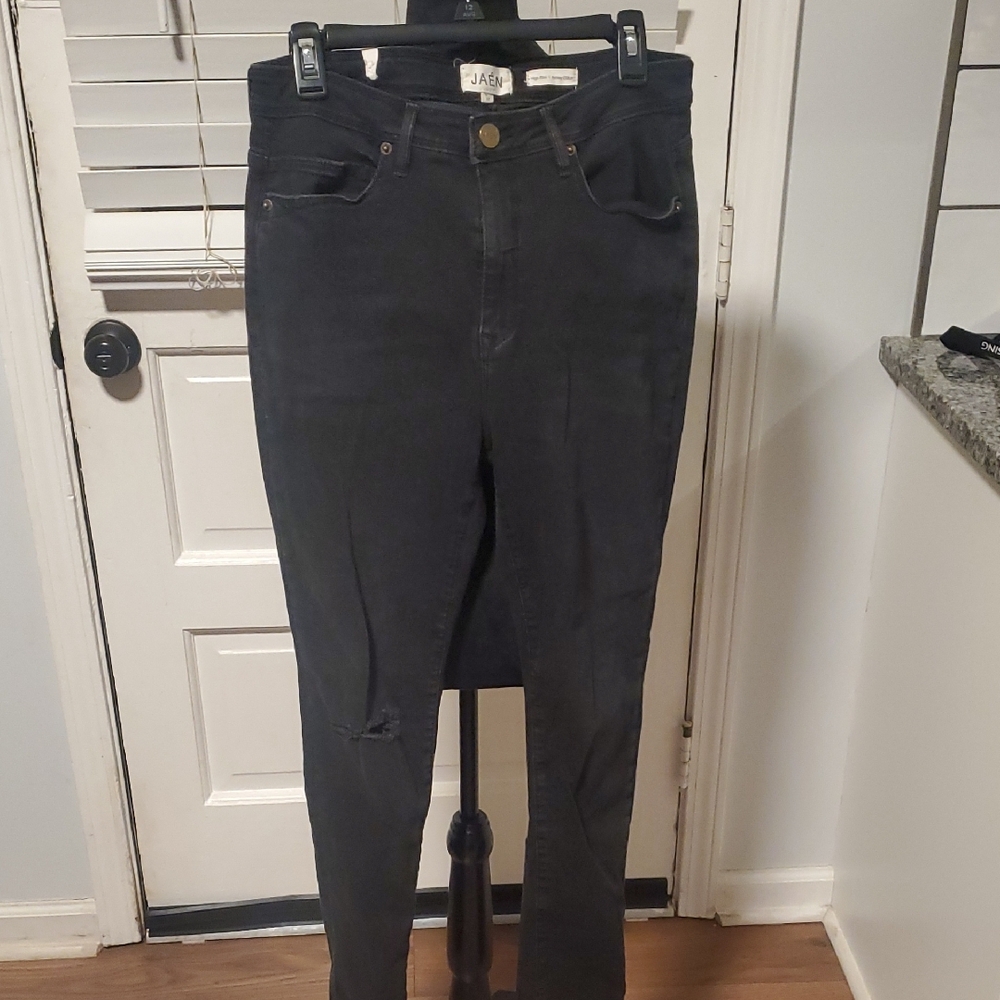 Jaen Jeans Black Skinny High-Waisted Denim
